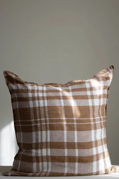 Putetrekk - 65x65cm Coffee Checks