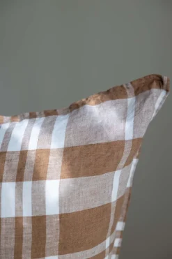 Putetrekk - 65x65cm Coffee Checks