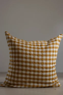 Putetrekk - 65x65cm Curcuma Medium Gingham