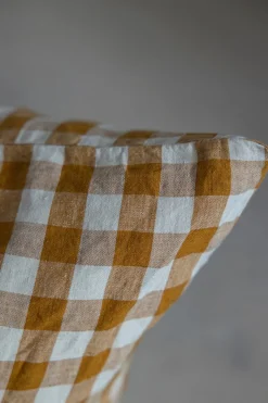 Putetrekk - 65x65cm Curcuma Medium Gingham
