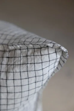 Putetrekk - 65x65cm White/Black Checks