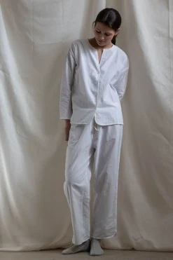 Pyjamas - Seersucker White