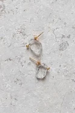 Øredobb - Frost Quartz Single Earring 18K