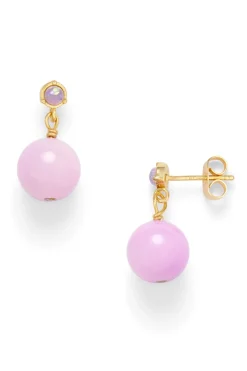 Øredobber - Ball Lilac