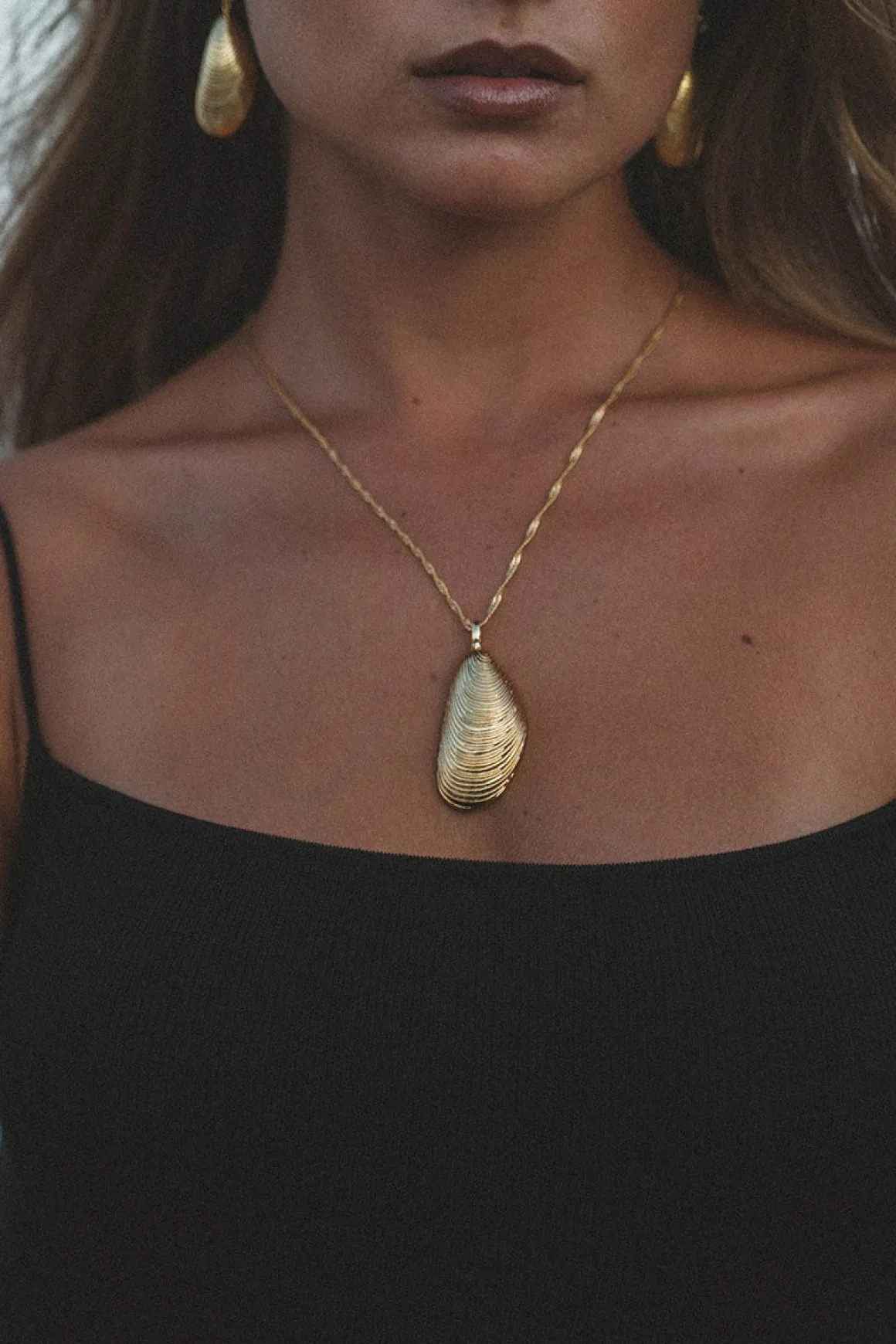 Øredobber - Moules Gold