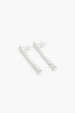 Øredobber - Oda Long Earrings Silver