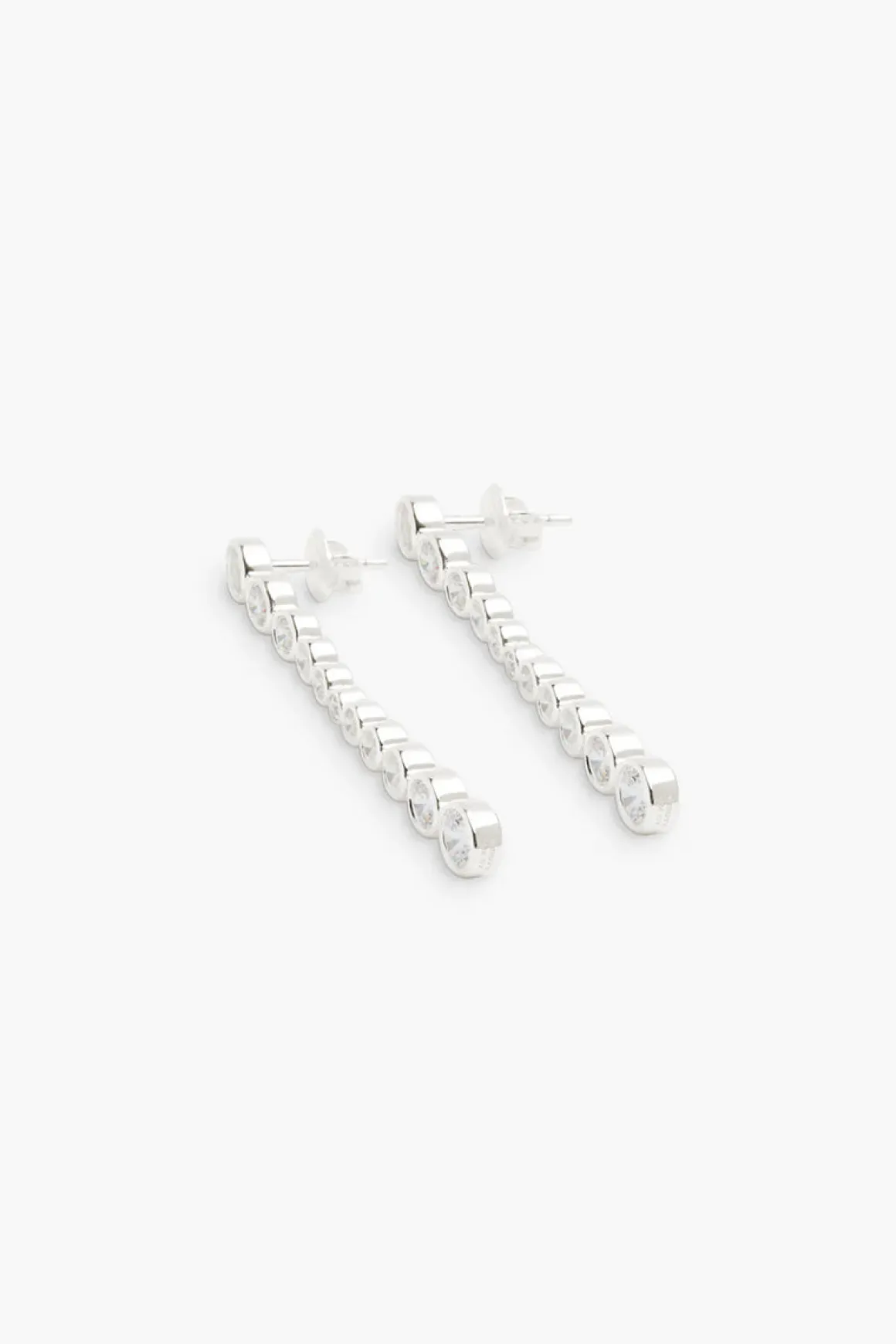 Øredobber - Oda Long Earrings Silver