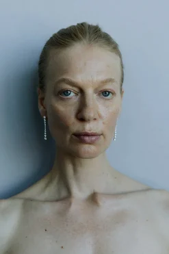 Øredobber - Oda Long Earrings Silver