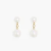 Øredobber - Odile Pearl Earrings Gold