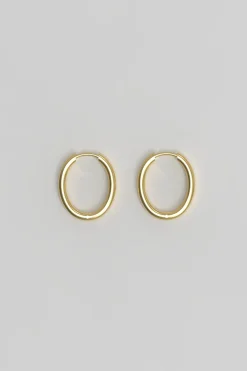 Øredobber - Slim Hoop M Plated