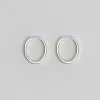 Øredobber - Slim Hoop M Silver