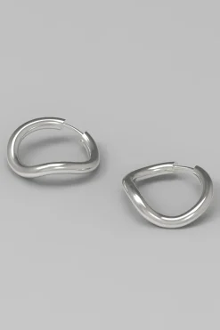 Øredobber - Thorn Hoop Round Silver