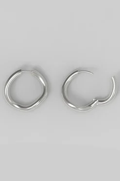 Øredobber - Thorn Hoop Round Silver