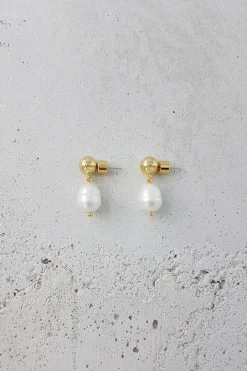 Øredobber - Vermeer Ivory Pearl/Gold