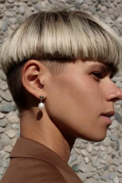 Øredobber - Vermeer Ivory Pearl/Gold