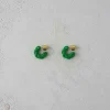 Øreringer - La Grande Bellezza Hoops 15mm Italian Green