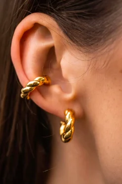 Øreringer - Pastry Hoops Small 15mm Gold