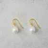 Øreringer - Ravello Baroque Gold Ivory Pearl