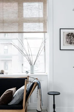 Rullegardin - Brun Stripet Natur Plante