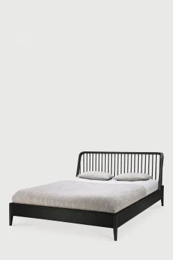 Seng - Spindle Bed 160x200cm Oak Black