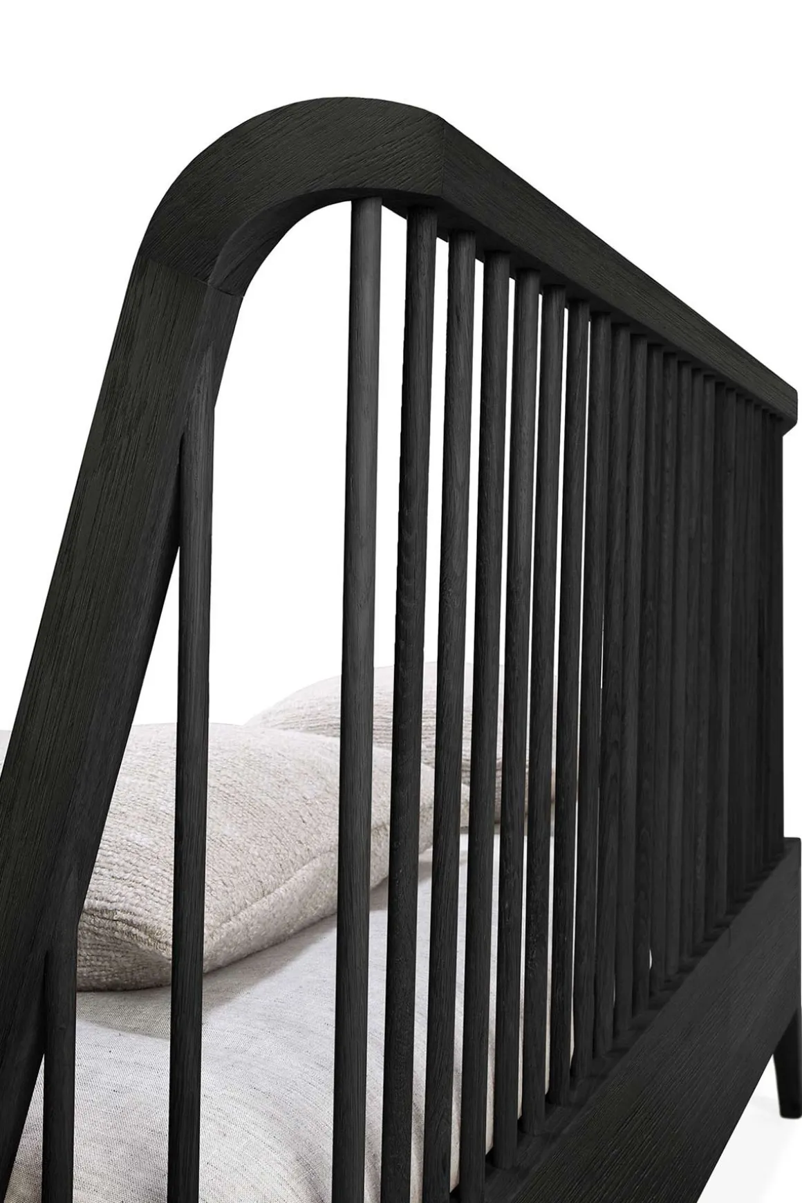 Seng - Spindle Bed 180x200cm Oak Black