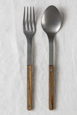 Serveringssett - Gaffel u0026 Skje Bistrot Vintage Teak