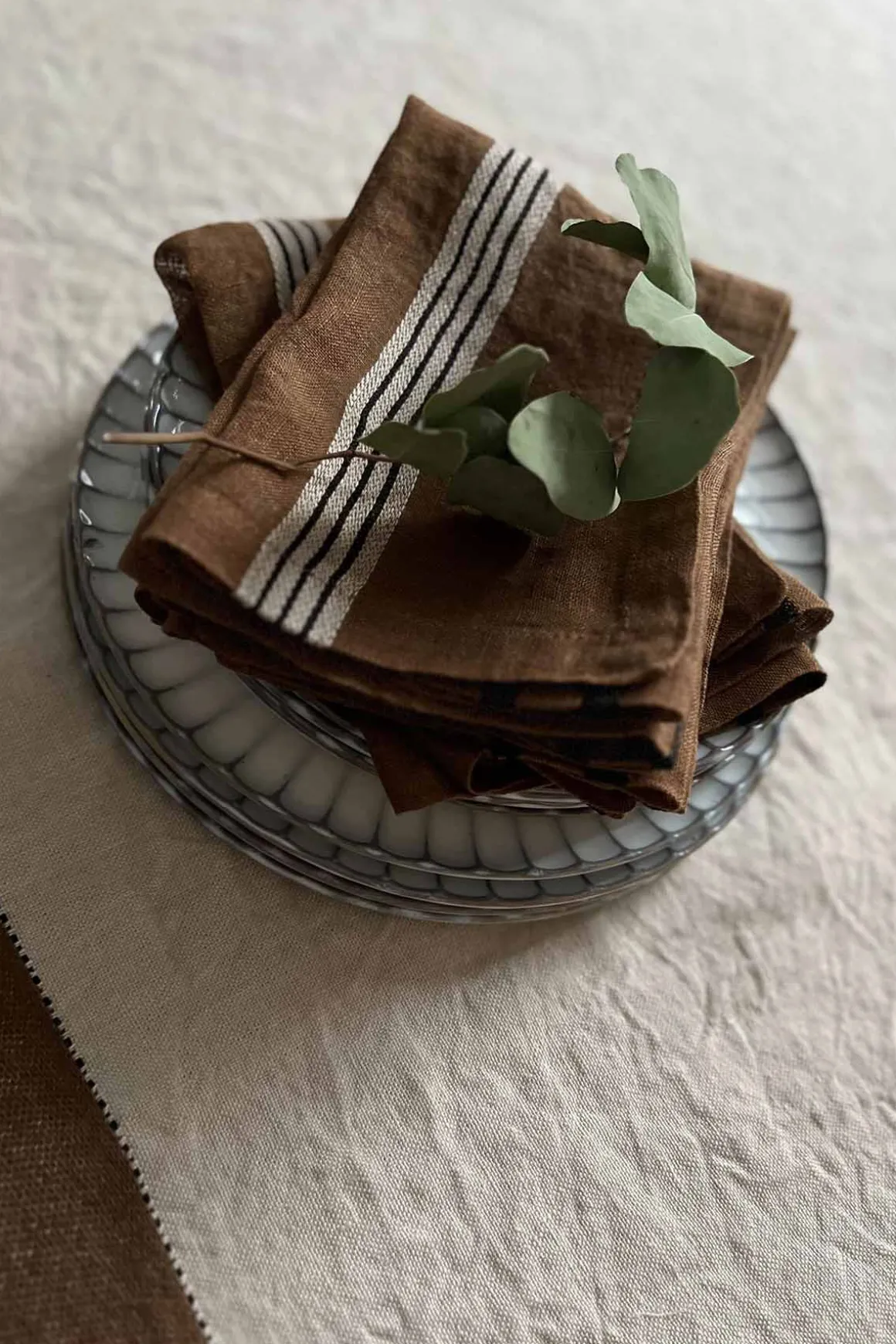 Serviett - Locomotive 42x42cm Stripe