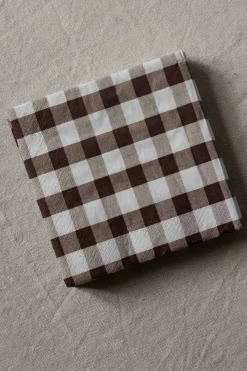 Serviett - Lunsj Chocolate Ginghamn