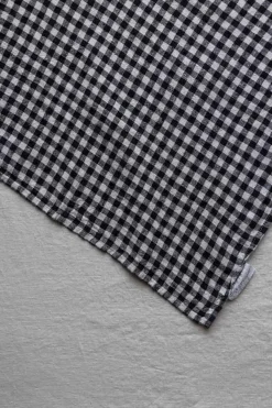 Serviett - 45x45cm Black Gingham