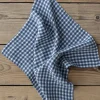 Serviett - 45x45cm Blue Small Gingham