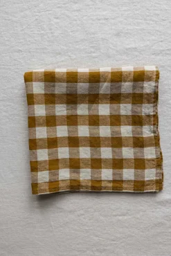 Serviett - 45x45cm Curcuma Medium Gingham