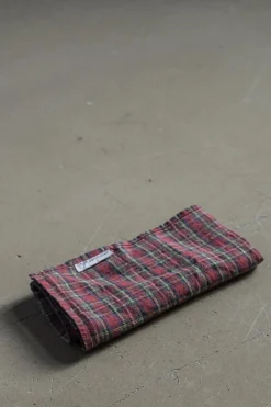 Serviett - 45x45cm Red Tartan