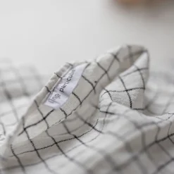 Serviett - 45x45Cm White/Black Checks