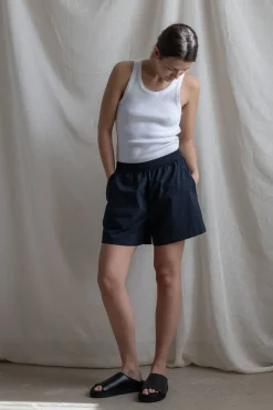 Shorts - Lulu Poplin II Black Navy