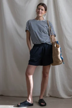 Shorts - Lulu Poplin II Black Navy