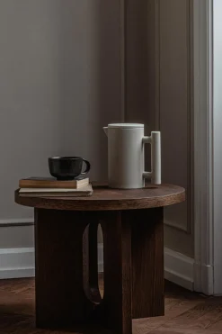 Sidebord - Androgyne dia50cm Walnut/Walnut