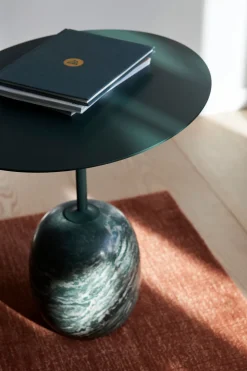Sidebord - Lato LN9 Deep Green w/Verde Alpi Marble