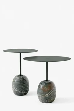 Sidebord - Lato LN9 Deep Green w/Verde Alpi Marble