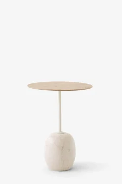 Sidebord - Lato LN8 Lacquered Oak w/Crema Diva Marble
