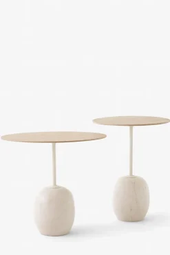 Sidebord - Lato LN8 Lacquered Oak w/Crema Diva Marble