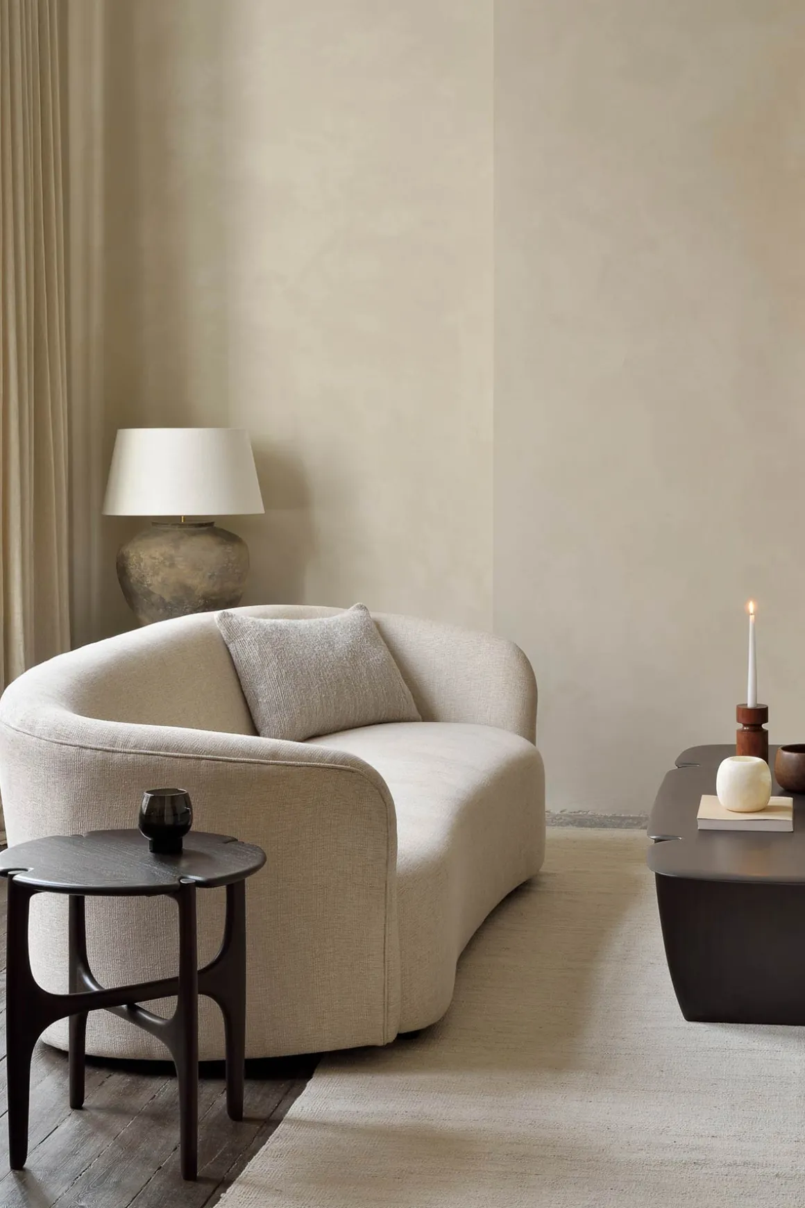 Sidebord - PI Mahogany Dark Brown