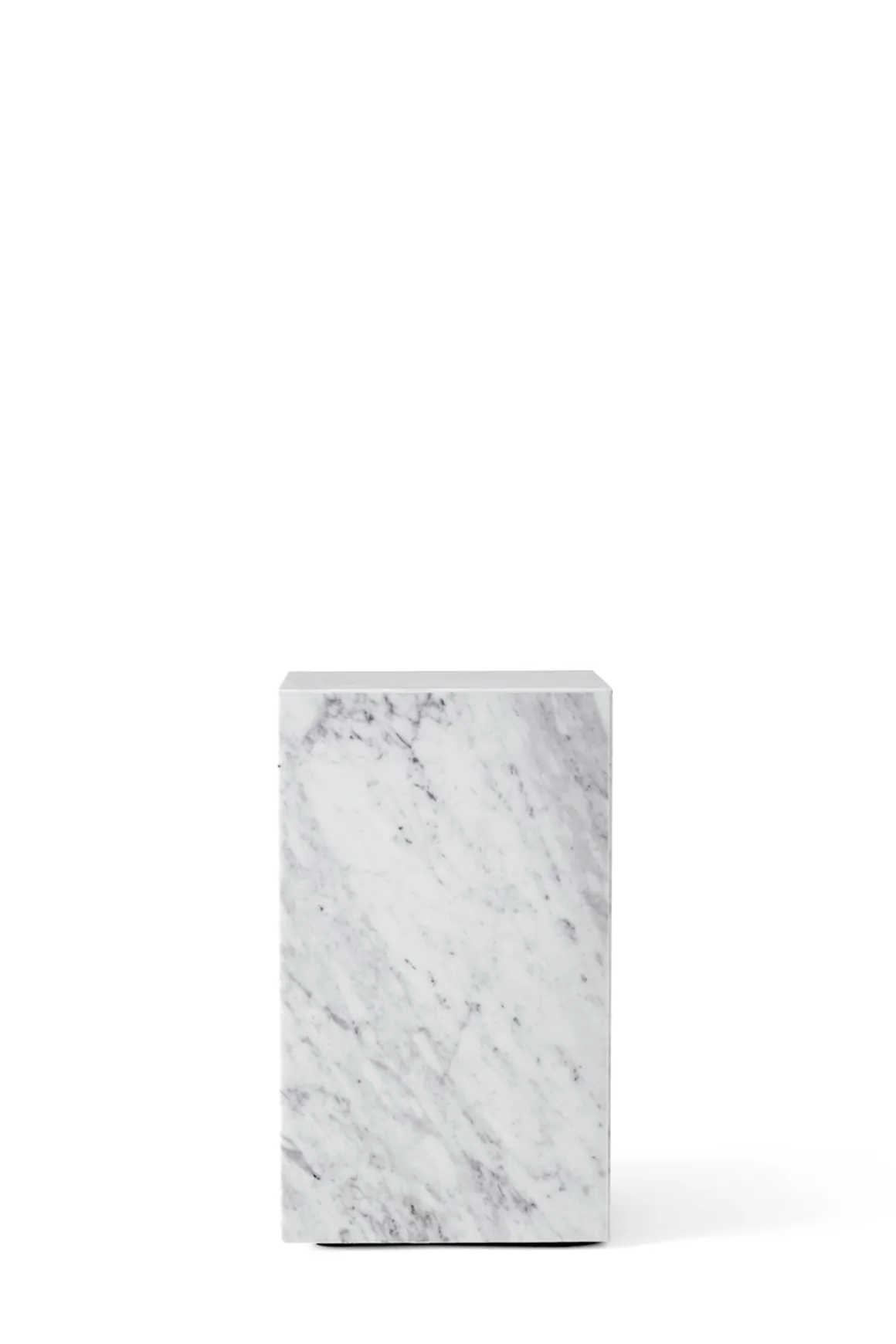 Sidebord - Plinth Tall 30x30xh51cm White Marble