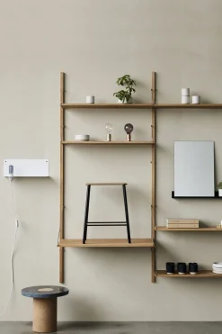 Sidebord - Sintra h33cm dia39cm Black Marmor/Cork