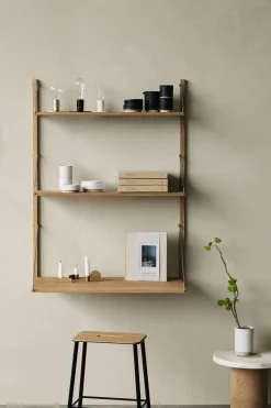 Sidebord - Sintra h33cm dia39cm White Marmor/Cork