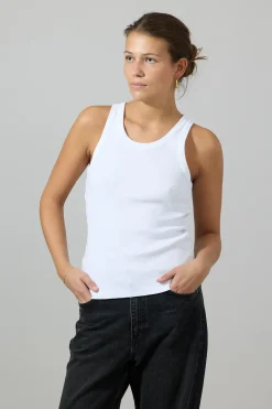 Singlet - Scoop NK Tank White