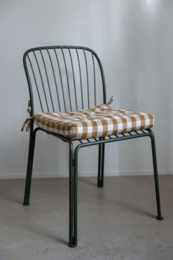 Sittepute - 45x45cm Mustard/White