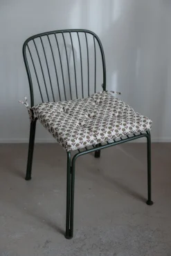 Sittepute - 45x45cm Off-White/Green/Burgundy