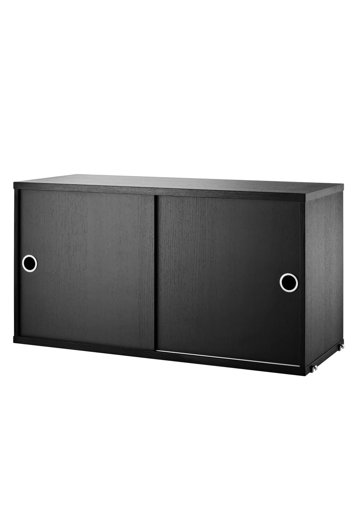 Skap - Skyvedører 78x30x42 Sort Ask