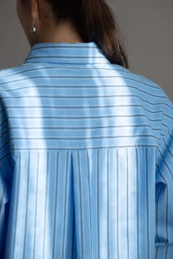 Skjorte - Coastal Shirt Cornflower Blue Stripe