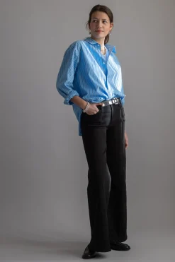 Skjorte - Coastal Shirt Cornflower Blue Stripe